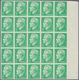 Delcampe - Monaco: 1950/1951, Prince Rainier III. Definitives Set Of Seven In IMPERFORATE Blocks Of 25 With Mar - Unused Stamps