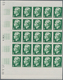 Delcampe - Monaco: 1950/1951, Prince Rainier III. Definitives Set Of Seven In IMPERFORATE Blocks Of 25 With Mar - Unused Stamps