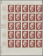 Delcampe - Monaco: 1950/1951, Prince Rainier III. Definitives Set Of Seven In IMPERFORATE Blocks Of 25 With Mar - Unused Stamps