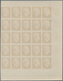 Delcampe - Monaco: 1950/1951, Prince Rainier III. Definitives Set Of Seven In IMPERFORATE Blocks Of 25 With Mar - Neufs