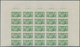 Monaco: 1951, Visiting Card Stamps Complete Set Of Five In IMPERFORATE Blocks Of 25 From Upper Margi - Ongebruikt