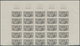 Delcampe - Monaco: 1951, Visiting Card Stamps Complete Set Of Five In IMPERFORATE Blocks Of 25 From Upper Margi - Neufs
