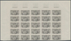 Delcampe - Monaco: 1951, Visiting Card Stamps Complete Set Of Five In IMPERFORATE Blocks Of 25 From Upper Margi - Unused Stamps