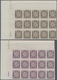 Monaco - Portomarken: 1946/1950, Postage Dues ‚ornaments‘ Complete Set Of 11 In IMPERFORATE Blocks O - Postage Due