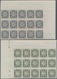 Monaco - Portomarken: 1946/1950, Postage Dues ‚ornaments‘ Complete Set Of 11 In IMPERFORATE Blocks O - Postage Due