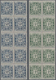 Monaco - Portomarken: 1946/1957, Postage Dues ‚ornaments‘ Complete Set Of 12 In Blocks Of Ten, MNH A - Strafport