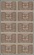 Delcampe - Monaco - Portomarken: 1946/1957, Postage Dues ‚ornaments‘ Complete Set Of 12 In Blocks Of Ten, MNH A - Strafport