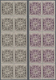 Delcampe - Monaco - Portomarken: 1946/1957, Postage Dues ‚ornaments‘ Complete Set Of 12 In Blocks Of Ten, MNH A - Strafport