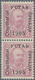 Delcampe - Montenegro: 1905, 1 H - 5 K 'constitution', 9 Different Values In Vertical Pairs, Ovp Type III (YCTA - Montenegro