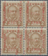 Montenegro: 1905, 2 K Brown 'constitution', Block Of 4, Each Stamp With DOUBLE Overprint In Type I ( - Montenegro