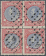 Niederlande: 1872/1888, 2.50 Gulden Rose/blue In Block Of Four With Dot Cancel "5", Despite Small De - Covers & Documents