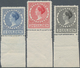 Niederlande: 1926 - 1927, Postage Stamps: Queen Wilhelmina, Complete Lower Margin Set, Also Margins - Briefe U. Dokumente