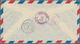 Niederlande: 1951, Airmail Stamps 15 Gld. And 25 Gld. 'Silver Gull' On Very Rare Airmail-r-letter To - Brieven En Documenten