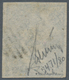 Norwegen: 1855 4s. Blue Showing Variety "DOUBLE FOOT", Used And Cancelled By Circle Of 11 Bars, Even - Andere & Zonder Classificatie