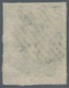 Norwegen: 1855 4s. Blue Showing Variety "DOUBLE FOOT", Used And Cancelled By Circle Of 11 Bars, Comp - Other & Unclassified