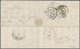 Norwegen: 1863-65 2s. Yellow And 24s. Brown, Both Type 4, Used On Entire Letter From Kragerø To Amie - Sonstige & Ohne Zuordnung