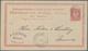 Norwegen - Ganzsachen: 1880, 2 Ganzsachen-Antwortkarten 6 Gr. Rot Mit Text Und 10 Gr. GS.-Doppelkart - Ganzsachen