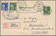 Norwegen - Ganzsachen: 1929, 10 Öre Double Card Uprated With 10 And 30 Öre Ibsen, Question Part Used - Postal Stationery