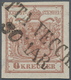 Österreich: 1850, 6 Kreuzer Handpapier, Type I, Rotbraun Mit Plattenfehler "Ohne Punkt Nach Kreuzer" - Used Stamps