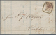Österreich: 185, 6 Kreuzer Handpapier, Rötlichbraun Auf Brief Von PRAG Nach Carlsbad. Lt. Befund Dr. - Gebraucht