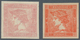 Österreich: 1851, Zwei Zeitungsstempemarken Als SPERATI-Fälschungen, Ohne Gummi, Signiert - Used Stamps