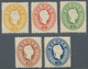Österreich: 1866, 2 Kr Gelb Bis 15 Kreuzer Blau NEUDRUCKE Ungebraucht, Bleistift Beschriftet, Kleine - Gebruikt