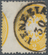 Österreich: 1863, 2 Kr. Gelb Mit Starker Verzähnung, Dadurch Zwei Markenbilder Sichtbar (rechts Oben - Used Stamps