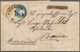Österreich: 1863/64. 15 Kr Hellbraun Eng Gezähnt In Verbindung Mit 10 Kr Blau Weit Gezähnt (je Einma - Used Stamps