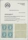 Österreich: 1867, 10 Kr. Dunkelblau, Grober Druck, Farbfrischer Und Gut Gezähnter 4er-Block, Ungebra - Used Stamps