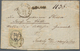 Österreich - Stempelmarken: 1855, 3 Kreuzer C.M. Grün/schwarz Stempelmarke, Als Freimarke Verwendet - Steuermarken