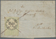 Österreich - Stempelmarken: 1855 Ca., 15 Kreuzer C.M. Grün/schwarz Stempelmarke, übergehend Mit Fede - Steuermarken