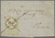 Österreich - Stempelmarken: 1855 Ca., 15 Kreuzer C.M. Grün/schwarz Stempelmarke, übergehend Mit Fede - Revenue Stamps