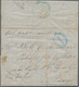 Österreichische Post In Der Levante: 1855/1856, Two Lettersheets From Ancona To Githion Via Patras ( - Oostenrijkse Levant