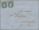 Österreichische Post In Der Levante: 1871 Faltbriefhülle Nach Nettstal, Schweiz Frankiert Mit Paar F - Oostenrijkse Levant