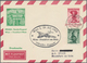 Österreich - Flugpost: 1953 (27.7.), Privat-Luftpost-Faltbrief Trachten 1 S. Rot Mit Zudruck 'IFRABA - Other & Unclassified