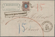 Polen - Russische Periode: 1872, 10kop. Brown/blue, Single Franking On Lettersheet From Warsaw To Vi - Andere & Zonder Classificatie