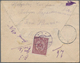 Polen: 1919, 90h. Lilac-carmine, Single Franking On Reverse Of Registered Cover From "PRZEMYSLANY 6. - Andere & Zonder Classificatie