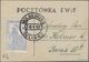 Polen - Lagerpost: Woldenberg: 1942, Internal Camp Mail 10 F White Smooth Thick Paper On Provisional - Sonstige & Ohne Zuordnung