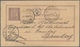 Portugal - Azoren - Ponta Delgada: 1898, Question Part Of A 20+20 R. Double Card Sent From PONTA DEL - Azoren