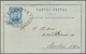 Portugal - Azoren - Stempel: 1890, 50 Reis Card Letter With Scarce Oval Cancellation "CORREIO - VA. - Azores