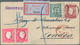 Portugal - Madeira - Funchal: 1885, Stationery Envelope Luis 50r. Carmine-rose Uprated By 10r. Green - Funchal