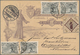 Portugal - Ganzsachen: 1895, 10 R Violet 'St.Antonius' Postal Stationery Card, Uprated With 4 X 2 1/ - Postal Stationery