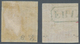 Rumänien: 1865, Cuza 2 Par. Orange, Two 4-margined Stamps On Laid Paper, One With Boxed FRANCO In Bl - Gebruikt