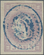 Rumänien: 1868, Carol 3 Bani Violet With Central Oval Blue Cancellation, Large Margins All Around. S - Gebruikt