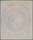 Rumänien: 1868, Carol 3 Bani Violet With Central Oval Blue Cancellation, Large Margins All Around. S - Used Stamps