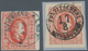 Rumänien: 1865, Cuza 20 Par. Red Marginal Type I With Rare Postmark RAMNICUL-SARAT 5/3 In Blue (sign - Gebruikt
