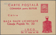 Rumänien - Ganzsachen: 1958, 30 Bani Red "Comanda Pentru Butelie" Pre-print Postal Stationery Card W - Postwaardestukken