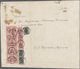 Russland: 1866, The Largest Known Franking Of 13 Times 30 K. On VERT. LAID PAPER, Used Along With 3 - Gebruikt