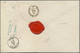 Russland: 1875, The Largest Known Multiple (strip Of Four) Of The 8 K. On VERT. LAID PAPER On 1876 R - Gebruikt