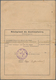 Russland: 1908, 4 K Red, 20 K Red/blue And 70 K Orange/brown On Parcel Card From Nikolajew To JAFFA - Gebruikt